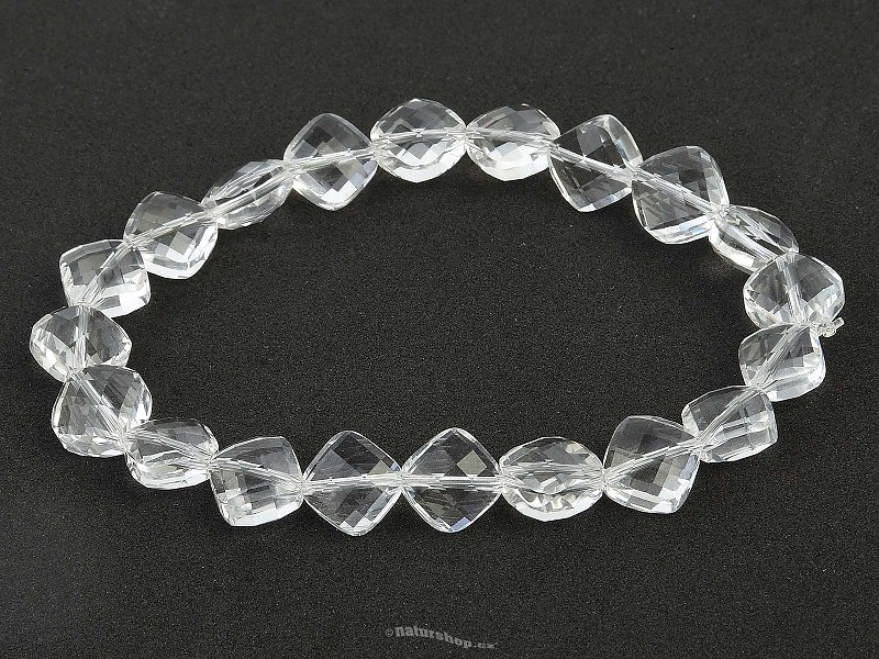 Cut crystal diamond bracelet