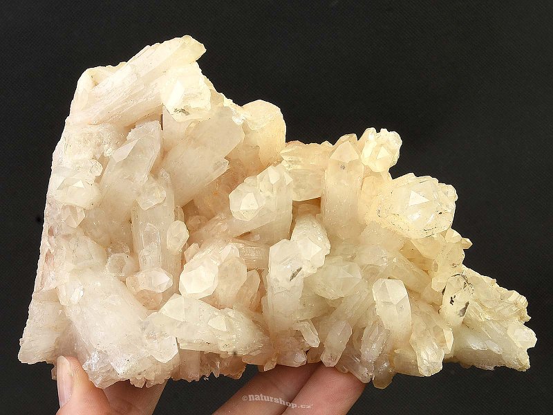 Crystal quartz druse with crystals 771g