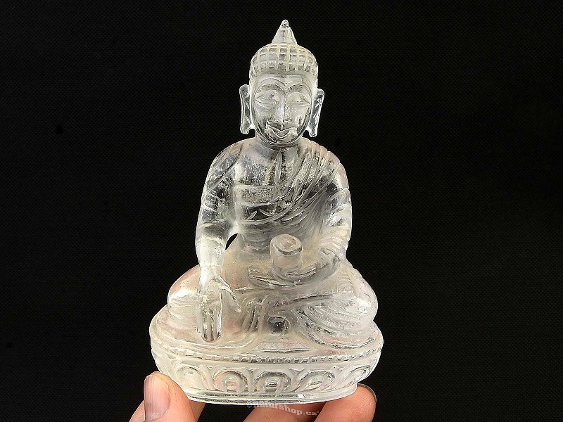 Buddha z křišťálu 294g (Nepál)