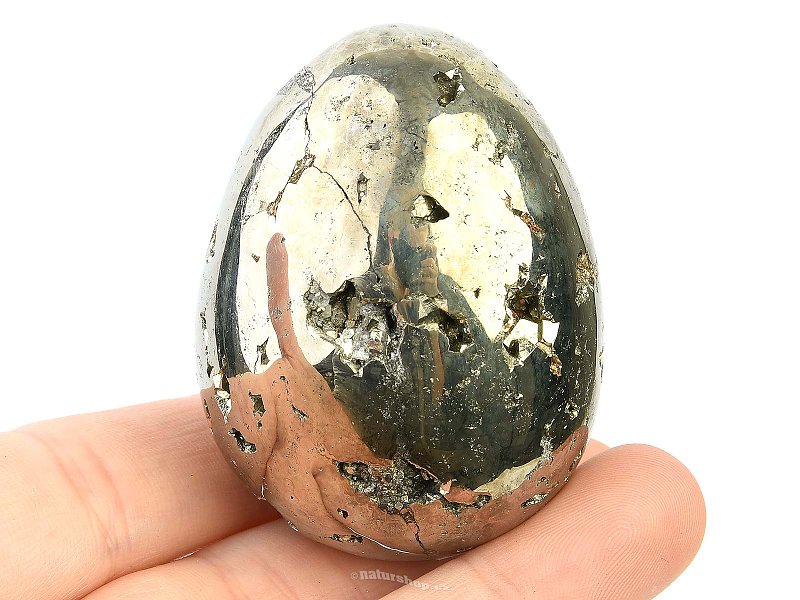 Eggs made of pyrite stone 198g