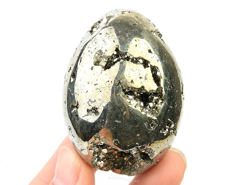 Eggs made of pyrite stone 195g