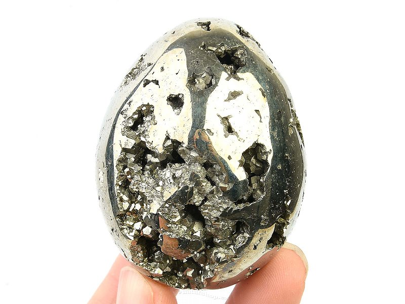 Eggs made of pyrite stone 224g