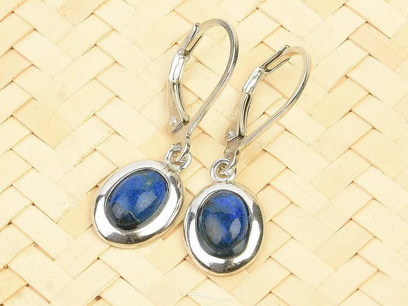 Azuromalachite earrings oval Ag 925/1000