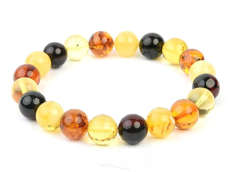 Bracelet amber large beads mix 11mm