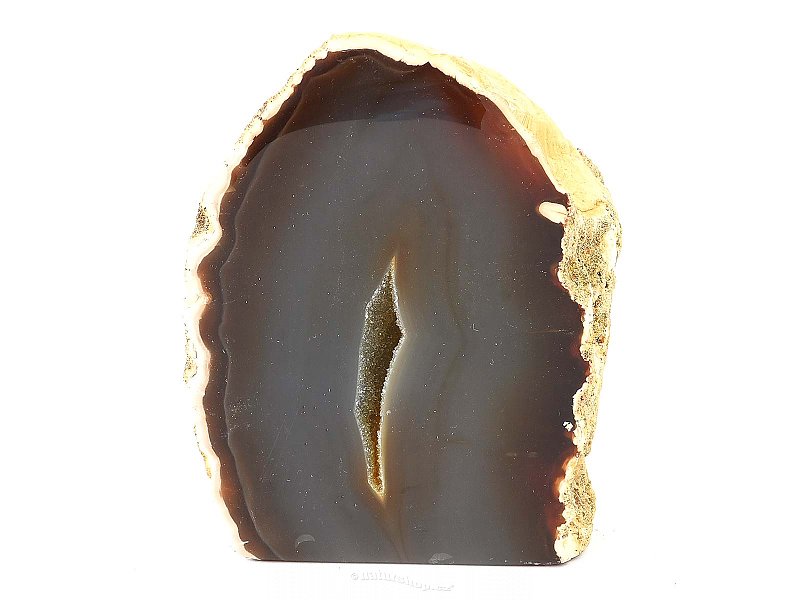 Standing agate geode (453g)