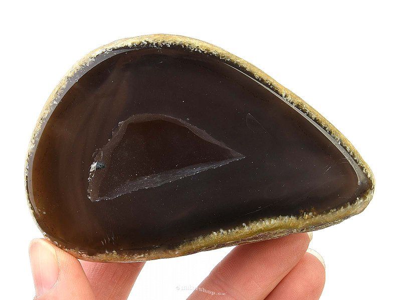 Natural agate geode with cavity 229g