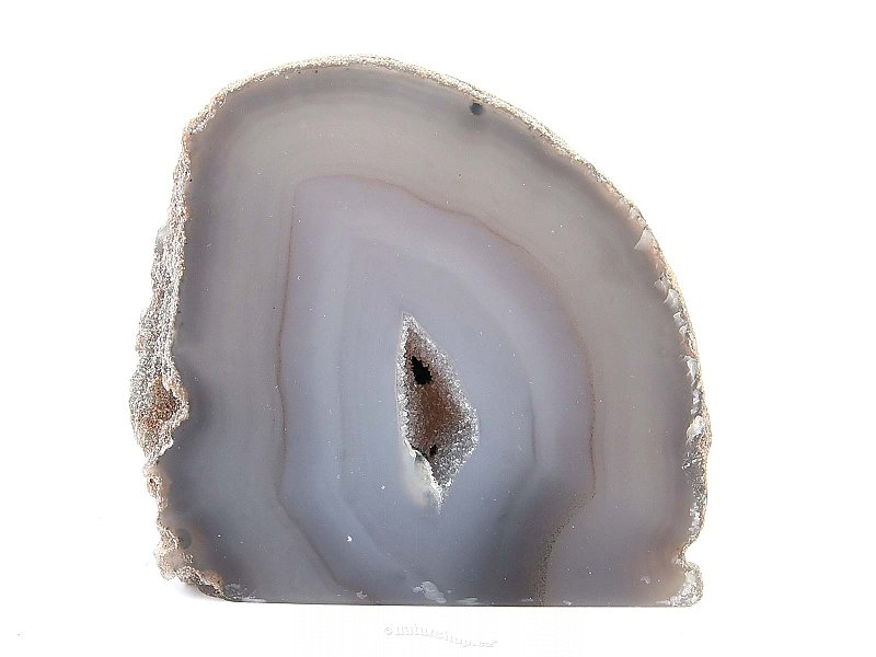 Standing agate geode (393g)