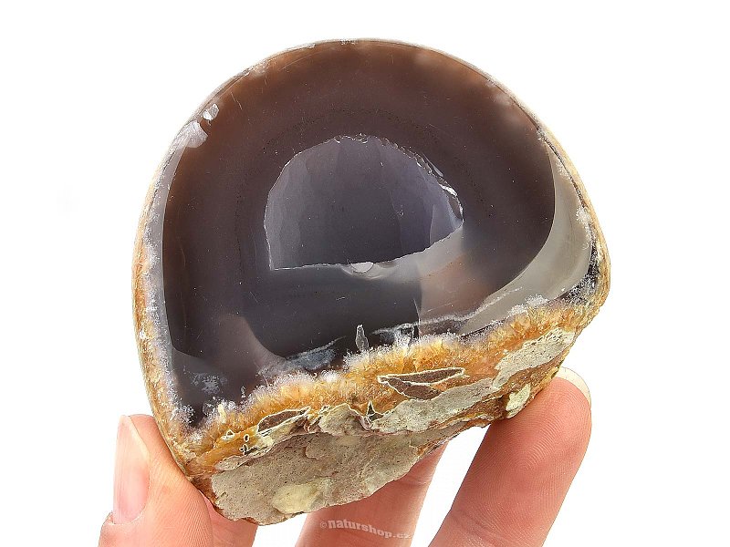 Natural agate geode (201g)