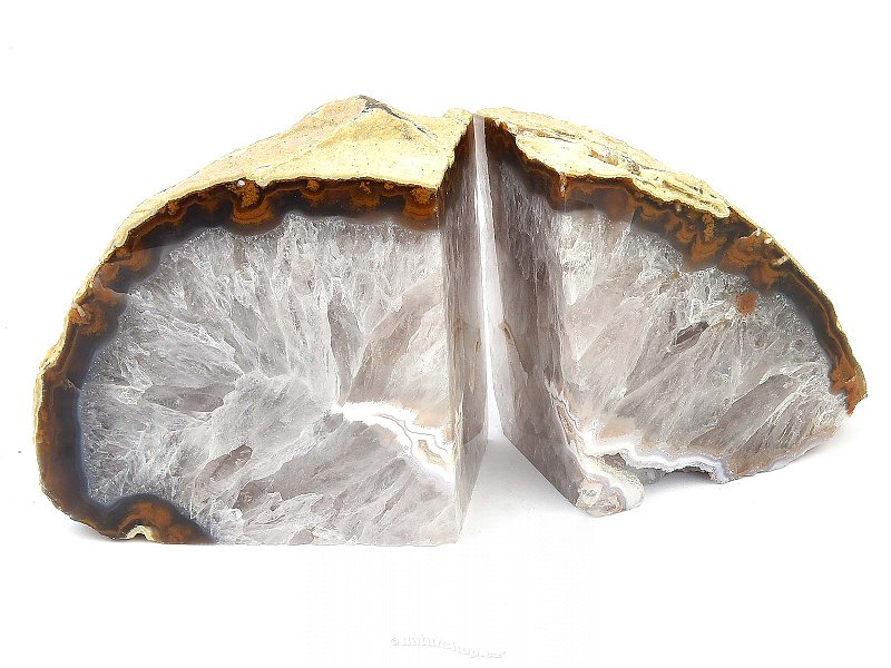 Decorative bookends from agate 2248g Brazil