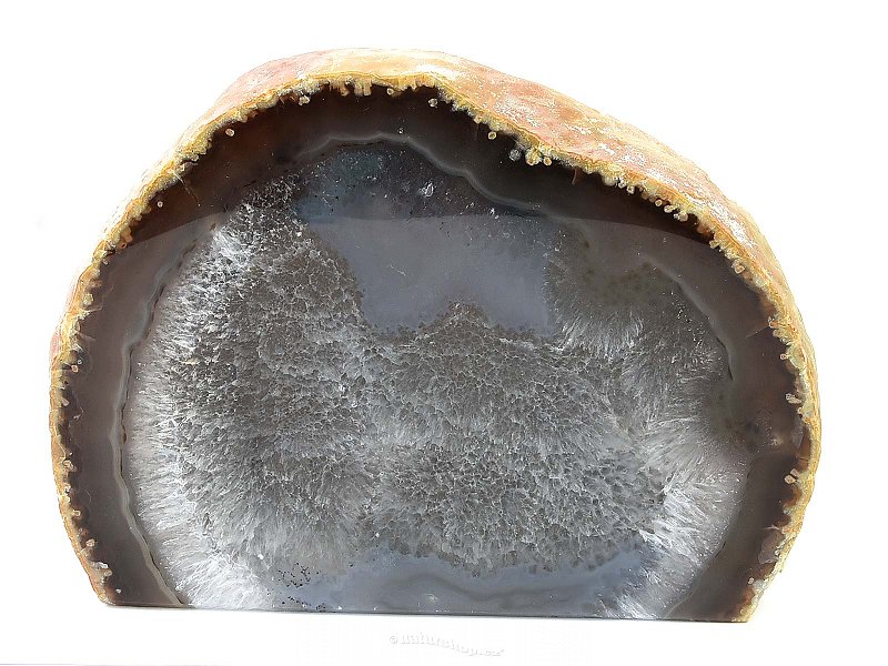 Standing agate geode (1041g)