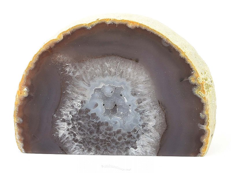 Standing agate geode (334g)