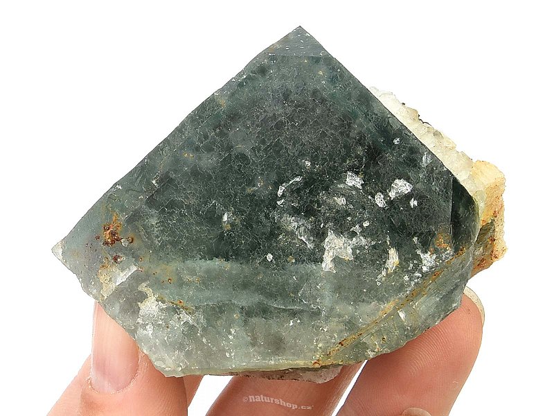 Krystal fluoritu s kalcitem 195g (Maroko)