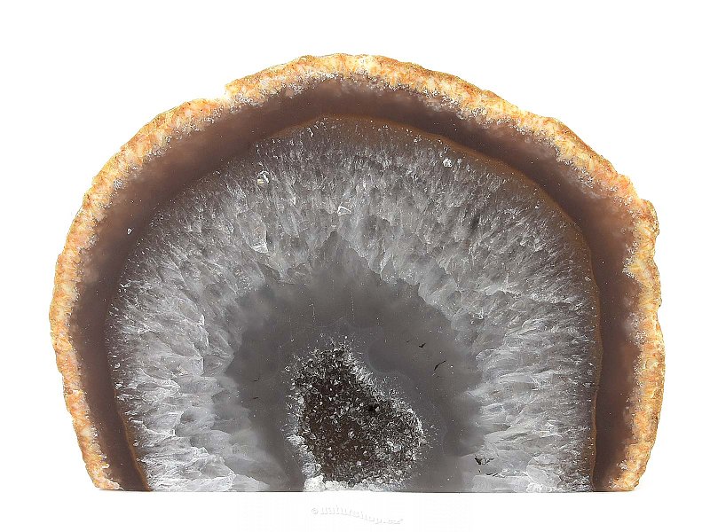 Standing agate geode (343g)