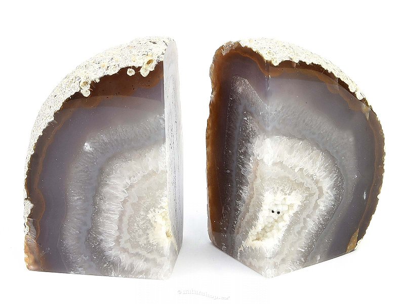 Agate bookends from Brazil 1131g