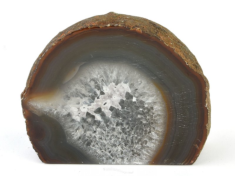 Natural agate geode (356g)