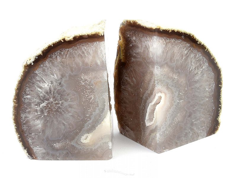 Agate bookends from Brazil 1656g