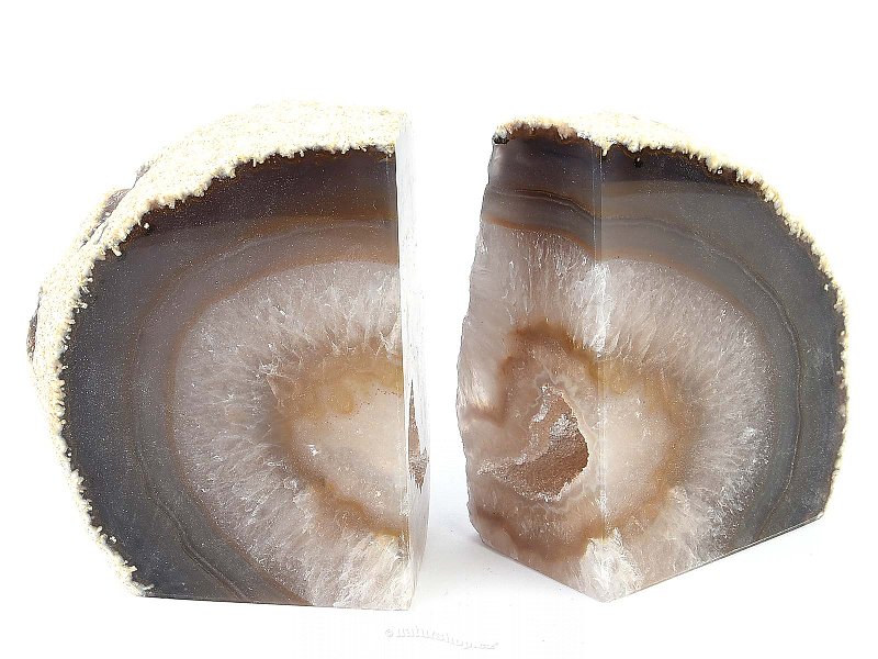 Agate bookends from Brazil 1099g