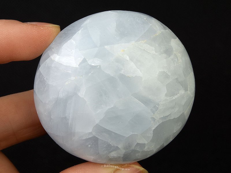 Modrý kalcit hladký kámen (120g)