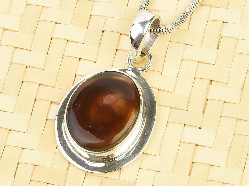 Pendant made of fire agate Ag 925/1000 5.0 g