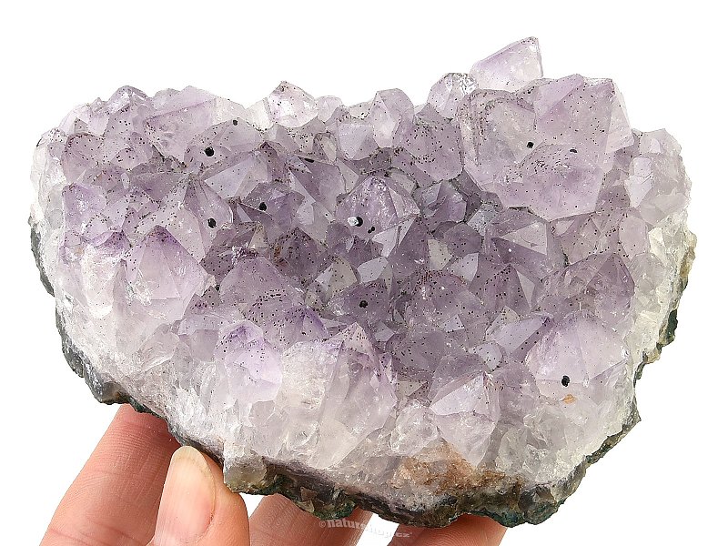 Amethyst druse with crystals 439g