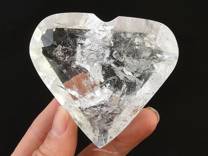 Crystal cut heart 168g Brazil
