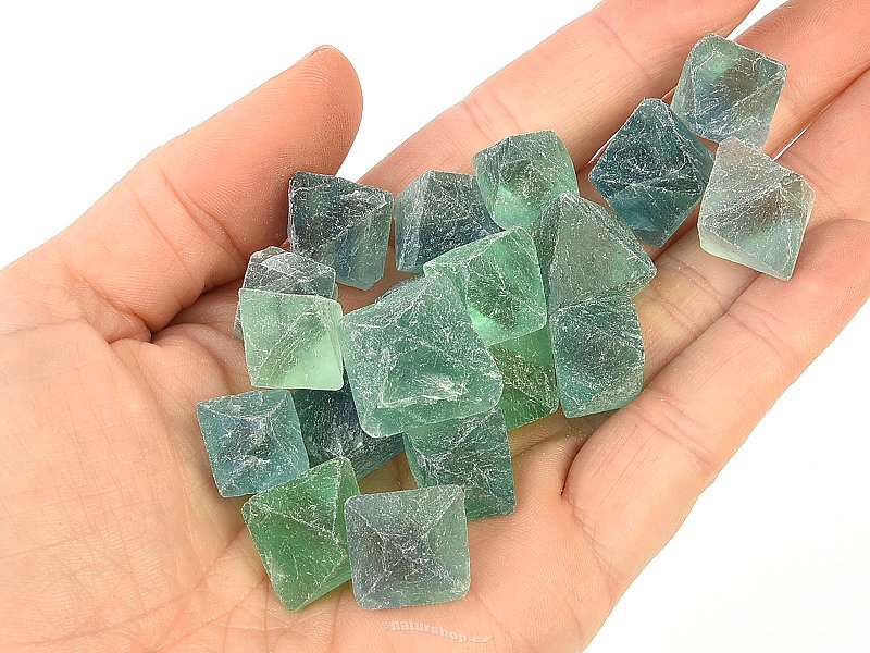 Green fluorite octahedral crystal China