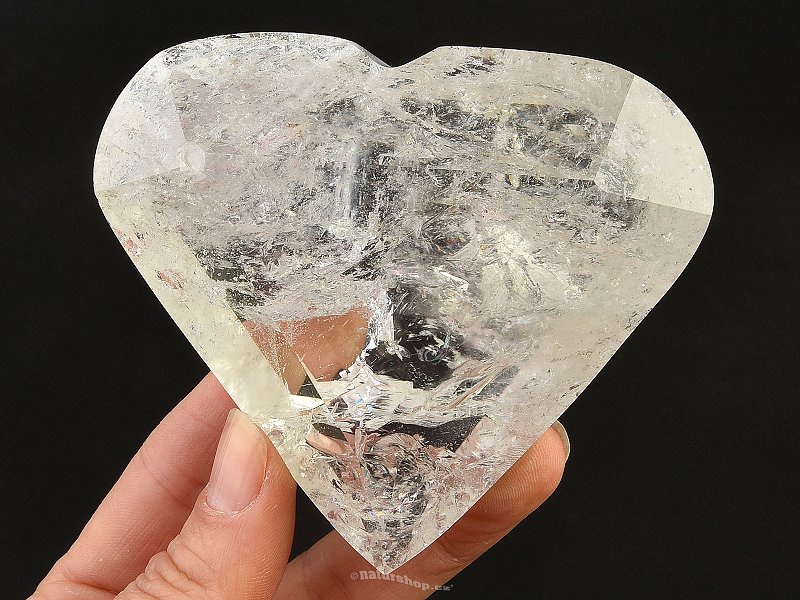 Crystal cut heart 304g Brazil