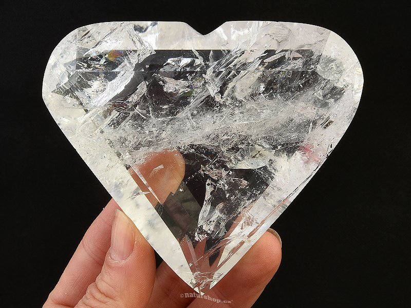 Crystal cut heart 273g Brazil