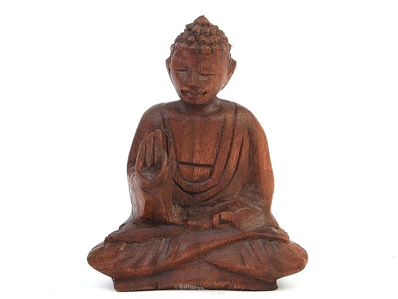 Sitting Buddha wood carving (Indonesia) 10cm