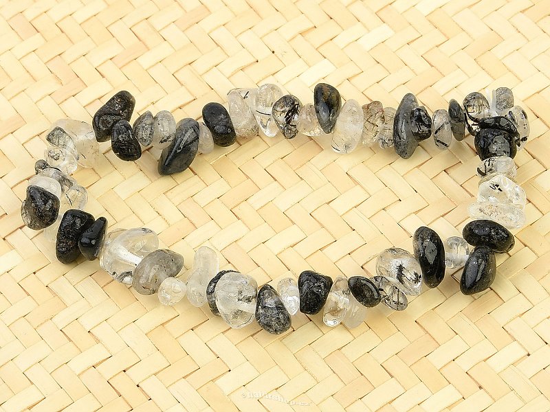 Tourmaline bracelet in crystal chopped shapes