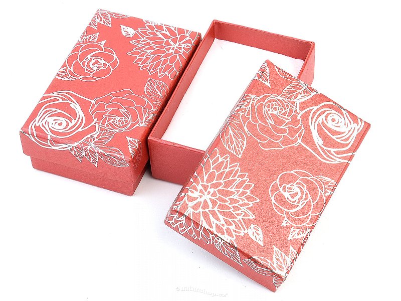 Gift box burgundy rose 8 x 5cm