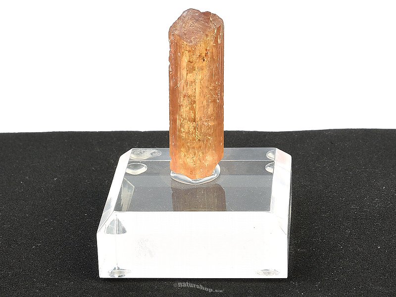 Golden topaz crystal on a stand (64.7g)