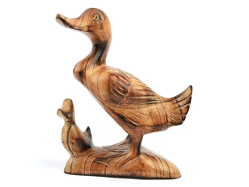 Duck brindle wood carving