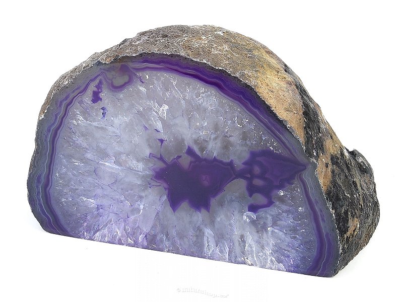 Dyed agate geode 590g