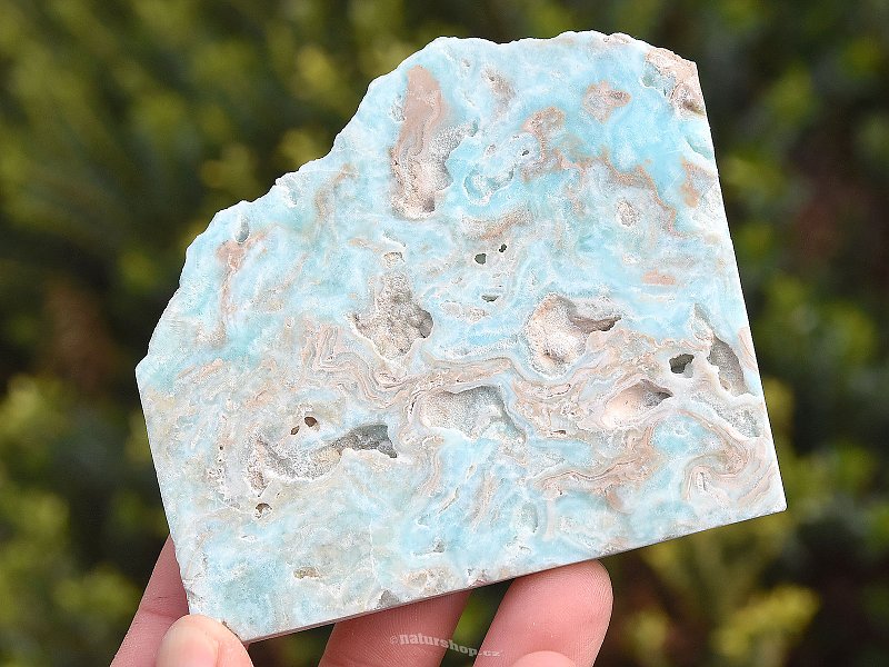 Blue calcite / aragonite slice 104g