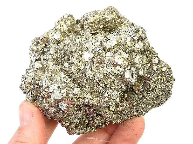 Drusen pyrite with crystals 505g