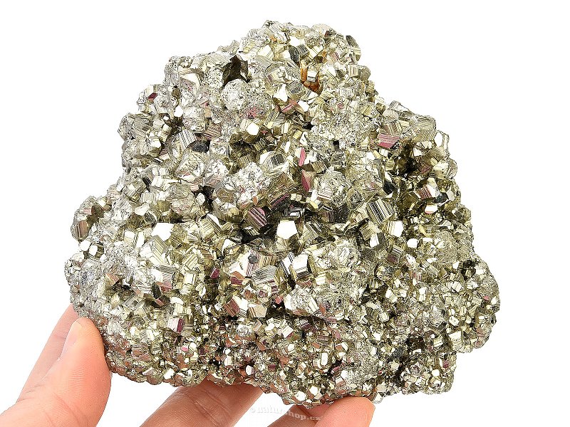 Druse of pyrite with crystals 1161g