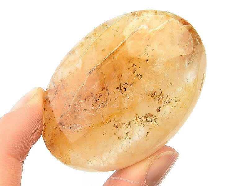 Smooth crystal with limonite 86g