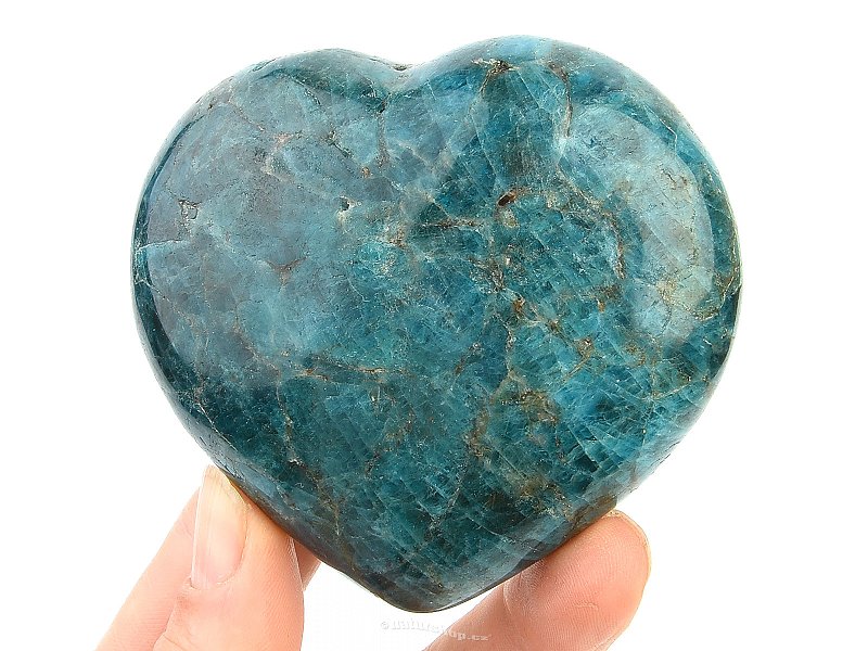 Blue apatite heart (288g)