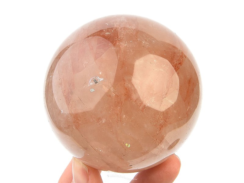 Crystal ball with hematite 596g Madagascar