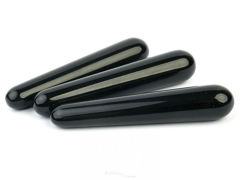 Obsidian massage stick