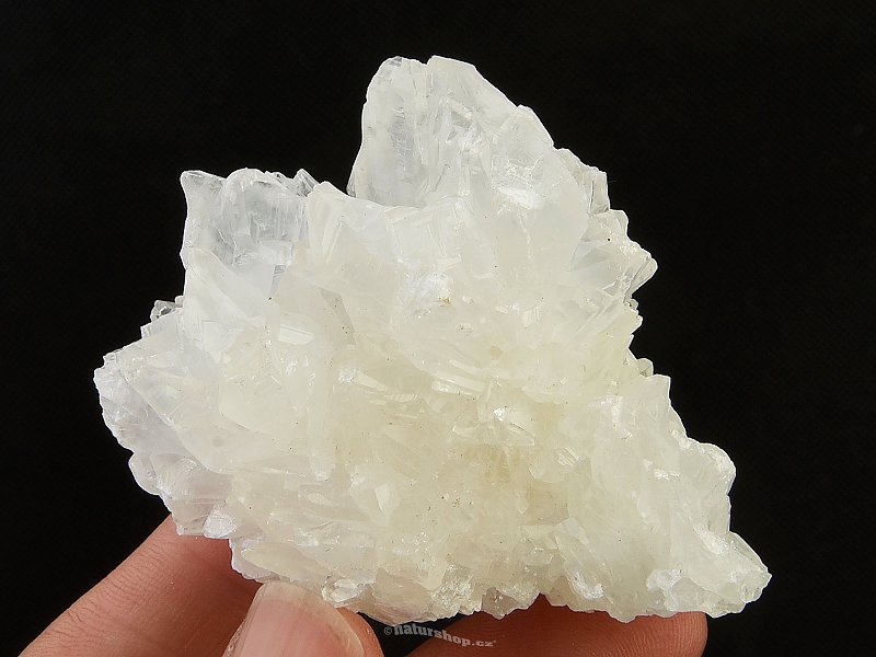 Crystalline aragonite druse with crystals 86g