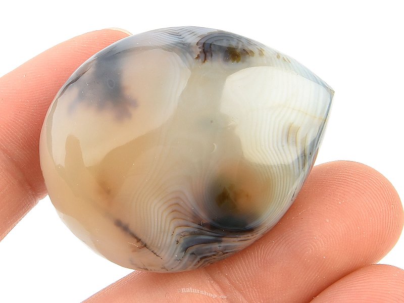 Agate drop with dendrites 29g
