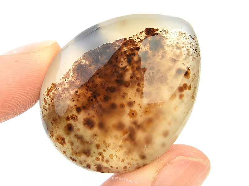 Agate drop with dendrites 22g