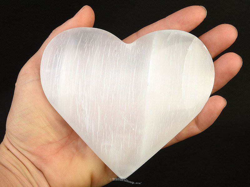 Selenite larger heart 10cm x 10cm