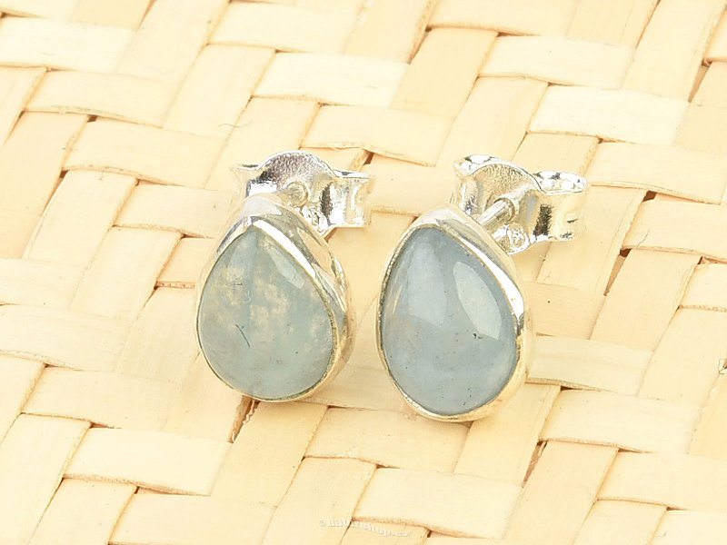 Aquamarine drop earrings Ag 925/1000 silver