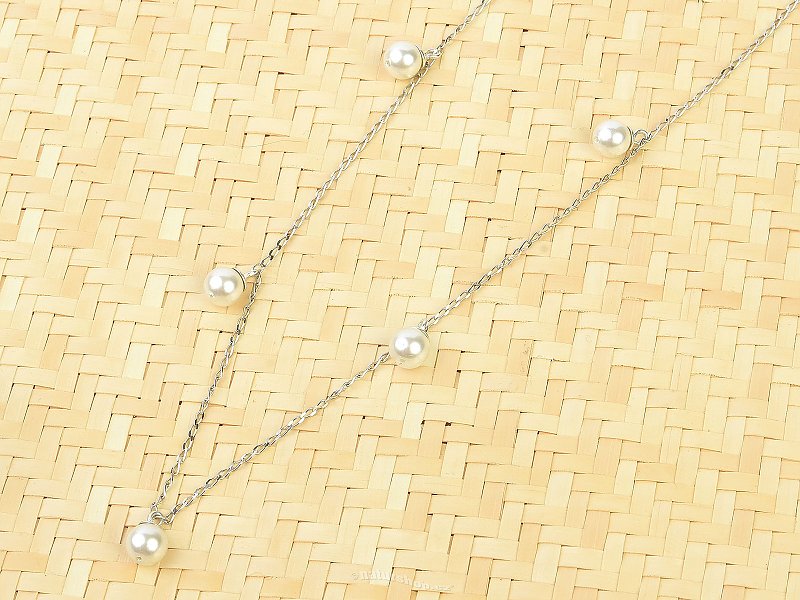 Náhrdelník perly kuličky Ag 925/1000
