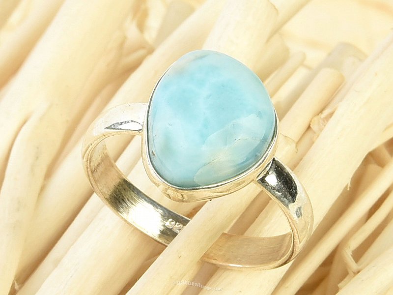 Ring with larimar size 57 Ag 925/1000 3.76g