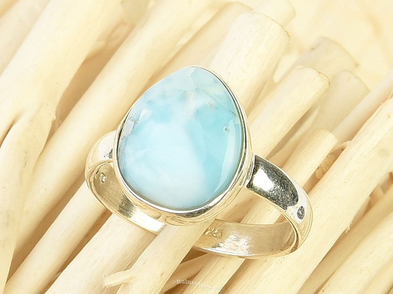 Larimar silver ring size 53 Ag 925/1000 3.06g