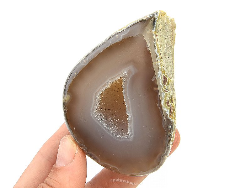 Agate geode with cavity 166g
